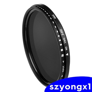 Mejor ND2 a ND400 Slim Fader Variable ajustable ND filtro de vidrio óptico