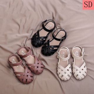 Sandalias De Las Niñas 2022 Nuevo Estilo De Moda Niños Pequeñas Gorra Dedo Del Pie Princesa Zapatos Versión Coreana Verano Bebé Suela Suave (1)