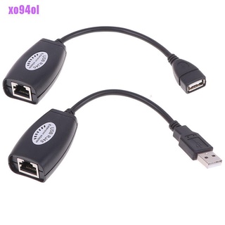 [xo94ol] adaptador extensor UTP USB sobre un solo Cable RJ45 Ethernet CAT5E 6 hasta 150 pies