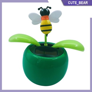 [cute_bear] Juguete De baile con Flor Que sacude energía Solar/Planta Bobble/juguetes Para tablero De coche/decoración