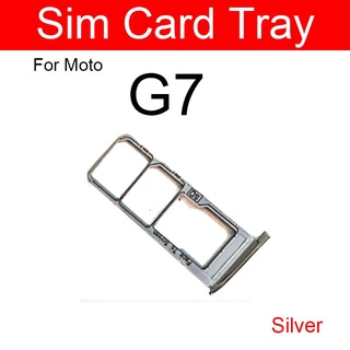Tested Good Sim Card Tray Holder For Motorola Moto G7 Play Power Plus Sim Micro Reader Card Slot Adapters Card Socket Replacement Repair (3)