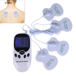 [claec] 6 modos tens masajeador corporal digital ems dispositivo eléctrico estimulador muscular de pulso [claec]