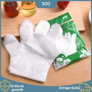 guantes desechables para el hogar película de plástico de cinco dedos guantes de limpieza