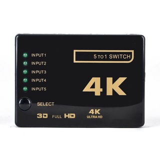 5 puertos HDMI compatible con Cable divisor Multiswitch 4K conmutador divisor Hub Box