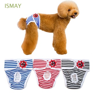 ISMAY Washable Dog Pant Sanitary Menstruation Diaper Pet Short For Female Male Dog Reusable Cotton Nappy Briefs Physiological Underwear