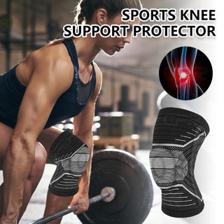 Rodillera de compresión de la rodilla de silicona elástica soporte de rodilla rodillera para deportes rodillera para correr