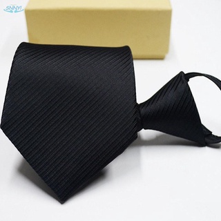 Formal Tie Formal para hombre de Nylon Simple lazo cremallera cinturón conveniente moda (3)