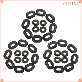 [Ohim] 36 piezas de ojal de goma de un solo Panel de carenado arandela para Honda motocicleta (7)