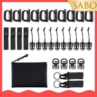 [Sabo] 30 piezas de accesorios para mochila Molle, cinturón táctico, Clip de engranaje de bloqueo Grimloc
