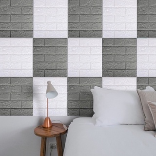 Factory direct sales Wallpaper 3d brick wall stickers 3d wallpaper 3d brick wall wallpaper bedroom decoration stickers waterproof wall decoration anti-collision for children water proof