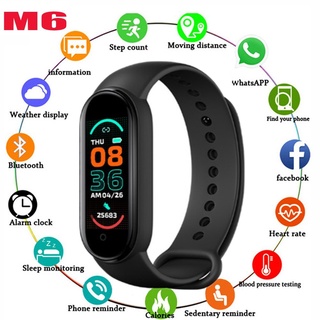 Reloj inteligente m6 SmartWatch Bluetooth Monitor de ritmo Cardíaco Smart watch Bluetooth 4.2 Monitor Smartband