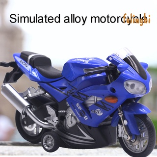 flb 1/12 tire hacia atrás aleación motocicleta luz música moto modelo de niños juguete (7)