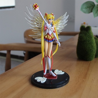 Anime Sailor Moon Tsukino PVC Figura De Acción Alas Colección Modelo Muñeca De Juguete