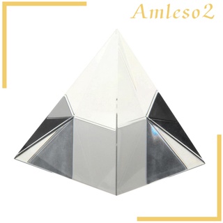[AMLESO2] Prisma pirámide de cristal arte estatua decoración del hogar fotografía óptica DIY ciencia