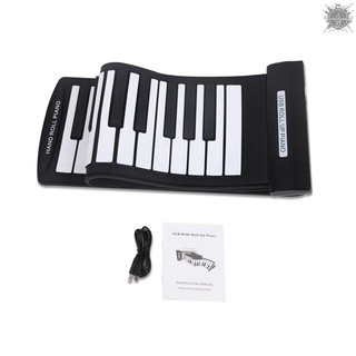 TO portátil 61 teclas Flexible Roll-Up Piano USB MIDI teclado electrónico rollo de mano Piano