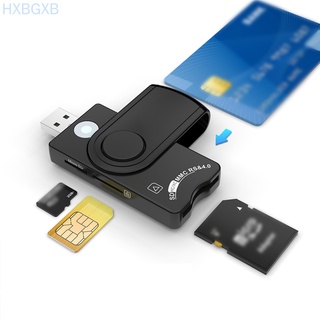 Lector de tarjetas inteligentes USB 5V SD TF tarjeta de memoria SIM dispositivo de lectura de plástico portátil adaptador de datos de trabajo con indicador LED (9)