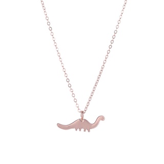 Mm Hot Items collar de dinosaurio de oro rosa estilo personalidad chapado en aleación (1)