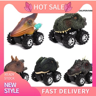 CFMXWJ Cartoon Dinosaur Racing Car Pull Back Vehicle Children Kids Boys Model Toy Gift