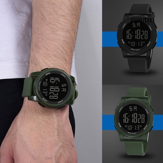 [pm] Reloj de pulsera deportivo multifunción con alarma Digital cronógrafo luminoso para hombre