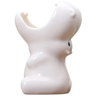 maceta de cerámica blanca hipopótamo multifuncional suculenta contenedor titular animal maceta suculenta bonsai maceta