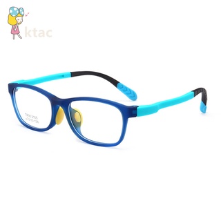 KTAC1 Gafas Para Niños Niñas TR90 Cuadrado Flexible Marco Anti-Deslumbramiento Antideslumbramiento Edad 4-10