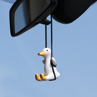 {FCC} Lindo pato pequeño decoración de coche pequeño pato colgante para accesorios de Interior del coche