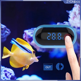 termómetro de acuario tanque de peces tortuga anfibios vidrio temperatura del agua