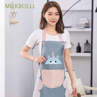 MILKBOLLL Household Kitchen Aprons Oxford Cloth Baking Accessories Bib Wipeable Waterproof Oil-Proof Useful Home Cleaning Tool