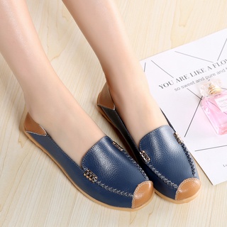 Mocasines Casual Slip on Work Shoes Perempuan Comfort Talla Grande Flat Kasut (1)
