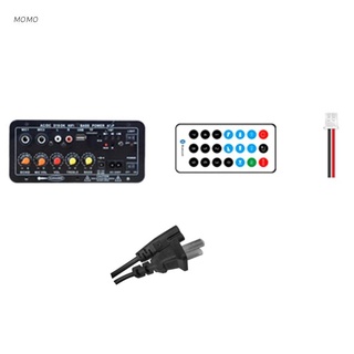 MOMO 220V/12V/24V Placa Amplificadora Bluetooth compatible Subwoofer Amp Coche Hogar TF Audio USB