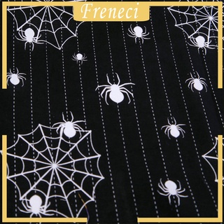 [FRENECI] Tela de algodón con estampado de Halloween para retazos de Costura paquetes cuadrados para manualidades tejidas (1)