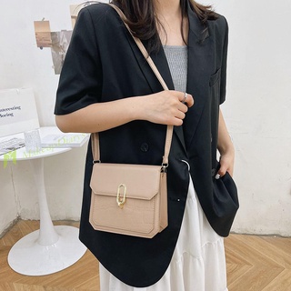 [Nueva llegada] bolso bandolera de hombro con patrón de piedra PU para mujer/moda/bolsos de Color sólido (5)