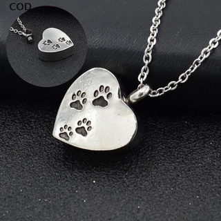 [COD] Pet Heart Urn Necklace for Ashes - Cremation Jewelry Keepsake Memorial Pendants HOT