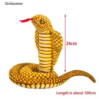 [sixhumor] adorable simulación de serpiente juguetes de peluche cobra animales suaves muñecos de peluche bithday regalo co (9)