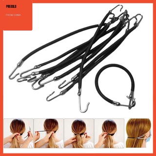 10 unids/Set corbatas para el cabello, accesorios para el cabello - negro