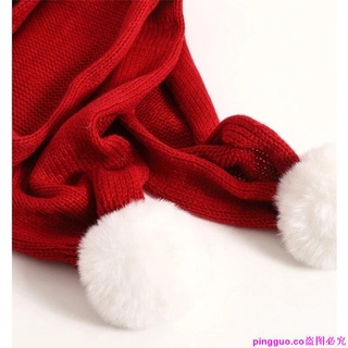 Xmas Retro sombrero de punto bufanda conjunto para niños/dibujos animados Santa Claus reno gorros/serie de navidad Casual al aire libre caliente capucha sombreros (7)