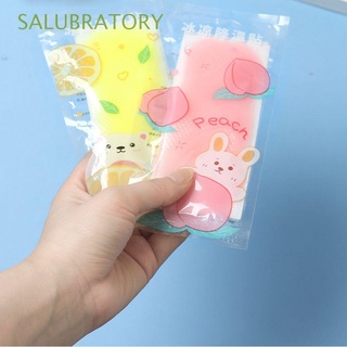 SALUBRATORY Elasticity Cooling Stickers Anti-drowsy Summer Ice-cold Paste Sticker Fruit Scent Cool Down Quickly Relieve Heat Refreshing