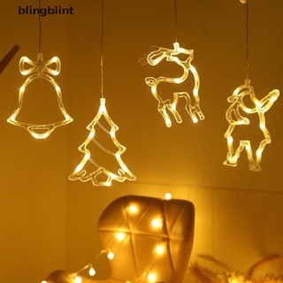 [bling] luces navideñas decoración de ventana led ventosa de navidad guirnalda decoración del hogar lámparas (6)