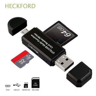 HECKFORD For Windows Card Reader Computer Card Reader USB 2.0 Card Reader SD Card Reader OTG Adapter High Speed Computer Accessories Support SD/TF Card Multifunctional USB 2.0 OTG Hub/Multicolor