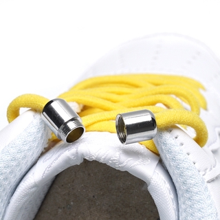 Elástico sin lazo cordones de Metal cerradura zapatos cordones para niños adultos zapatillas de deporte rápido cordones semicírculo (6)
