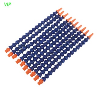 VIP 10 piezas boquilla redonda 1/4PT Flexible aceite refrigerante manguera de tubo azul naranja
