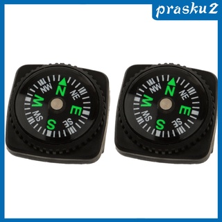 [Prasku2] 2 pzs Mini pulsera Paracord brújula reloj De navegación reloj De navegación De emergencia Kits De supervivencia Para mujeres hombres