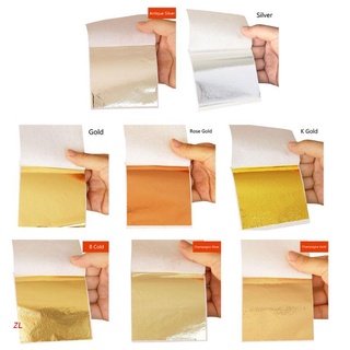 Zl 100Pcs imitación oro astilla de cobre papel de hoja hojas hojas papel de papel dorado artesanía resina fabricación de joyas relleno
