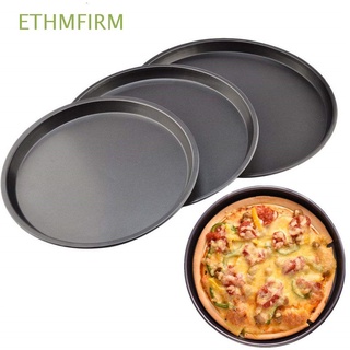 ethmfirm - bandeja para hornear pan negro, hogar y cocina, plato de pizza, molde para tartas, acero al carbono, antiadherente