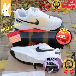 (Malaysia Ready Stock ) Nike Shoes Zoom permukaan rajutan bernafas putih lelaki wanita kasut sukan Sport kasut lari