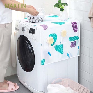 Martin refrigerador congelador superposición con bolsillo bolsa de almacenamiento para el hogar refrigerador superior cubierta de lavado|Cubrir