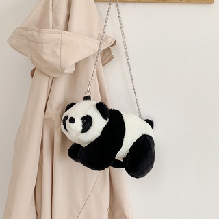 Cartoon Panda Pequeño Bag2021New Moda Super Lindo Salvaje Mini Felpa Personalizada Creativa Hombro Bolsa De Mensajero Rs3g