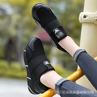 Negro Casual Cepillado Zapatos Deportivos Mujeres Estudiantes Versión Coreana Todo-Partido Correr De Las A