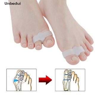 [ude] 2 piezas separador de dedos de pies de silicona hallux valgus corrector pies alivio del dolor xcv