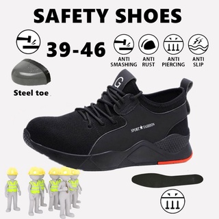 Zapatos de seguridad de tamaño 36 ~ 46, zapatos de trabajo, zapatos con punta de acero, zapatos resistentes a pinchazos, resistentes al desgaste